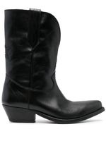 Golden Goose bottes en cuir d'inspiration western - Noir - thumbnail