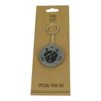 Sleutelhanger Zeepsteen Kat