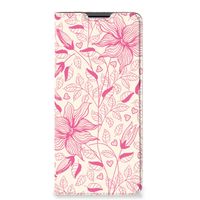 Motorola Edge 30 Pro Smart Cover Pink Flowers