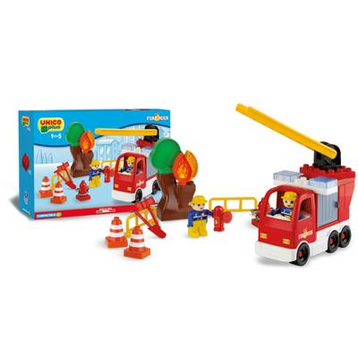 Unico bouwset brandweer ladderwagen 44 delig