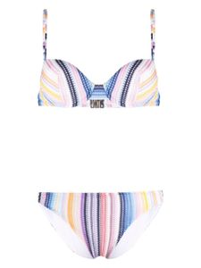 Missoni bikini à motif zig-zag - Rose