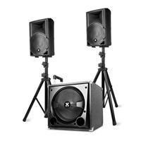 Este set met een subwoofer 12 en 2 8 inch luidspreker