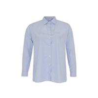 Yoek gestreepte blouse lichtblauw/wit