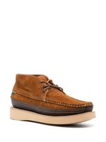 Sebago bottines en daim à lacets - Marron