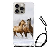 iPhone 15 Pro Max Case Anti-shock Paarden - thumbnail