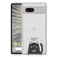 Google Pixel 7A Telefoonhoesje met Naam Cat Good Day - thumbnail