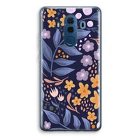 Flowers with blue leaves: Huawei Mate 10 Pro Transparant Hoesje - thumbnail