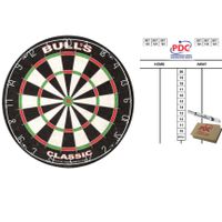 Dartbord Bulls The Classic 45 cm met scorebord met marker en wisser 45x30 cm