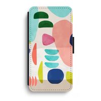 Bold Rounded Shapes: iPhone XR Flip Hoesje - thumbnail