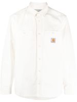 Carhartt WIP logo-patch cotton shirt - Blanc