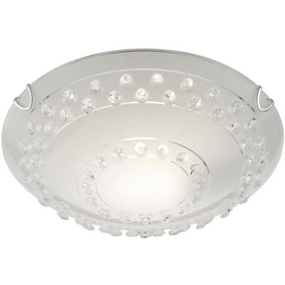 Led Plafondlamp - Plafondverlichting - Trion Crasto - E27 Fitting - 1-lichts - Rond - Mat Wit - Aluminium