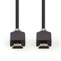 High Speed HDMI-kabel met Ethernet | HDMI-connector - HDMI-connector | 7,5 m | Antraciet - thumbnail