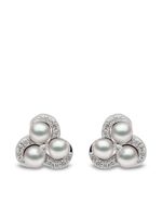 Yoko London puces d'oreilles en or blanc 18ct - Argent