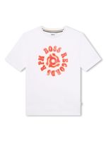 BOSS Kidswear t-shirt en coton à slogan imprimé - Blanc