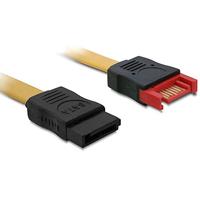 DeLOCK SATA 6Gb/s M/F kabelverlenging, 0,3 m, geel, 7-pins, 6,0 Gigabits_per_seconde, elektronische kabel