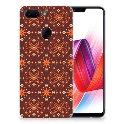 OPPO R15 Pro TPU bumper Batik Brown OPPO R15 Pro TPU bumper Batik Brown