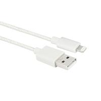 ACT Apple Lightning Kabel, MFI Gecertificeerde Lightning Kabel, Iphone Kabel Oplader Nylon Gevlochten, 2 meter - AC3092