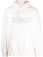 Doublet hoodie en coton biologique à logo strassé - Tons neutres