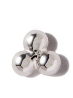 MARIA TASH puce d'oreille Three Ball Trinity en or blanc 18ct