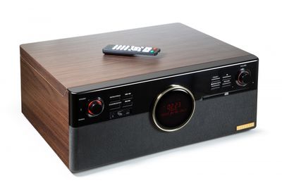 Technaxx TX-137 Draaitafel met riemaandrijving Zwart, Hout Semiautomatisch