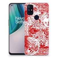 Silicone Back Case OnePlus Nord N10 5G Angel Skull Rood