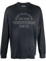 Neighborhood sweat Damage à effet usé - Noir - thumbnail