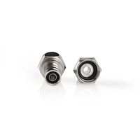 Nedis F-Connector | Male | Krimp | 5.5 mm | Zilver | 2 Stuks | 1 stuks - CSBW41913ME CSBW41913ME