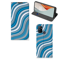 OnePlus Nord N100 Hoesje met Magneet Waves Blue