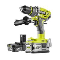 Ryobi R18PD7-252S 1800 RPM Zonder sleutel 1,7 kg Zwart, Geel