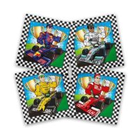 20x Race/Formule 1 feest servetten gekleurd 33 x 33 cm kinderverjaardag   -