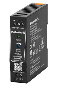 Weidmüller PRO BAS 30W 24V 1.3A DIN-rail netvoeding Inhoud: 1 stuk(s)