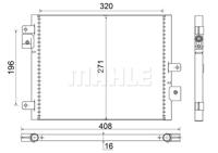 Condensor, airconditioning MAHLE, Inbouwplaats: Links voor, u.a. für Porsche - thumbnail
