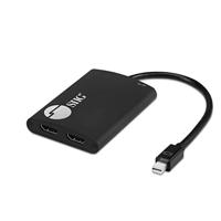 SIIG 2-poorts Mini DisplayPort 1.2 naar 2 HDMI MST Hub Video Splitter, DisplayPort Daisy Chain Monitor, Niet voor MacOS (CE-DP0L11-S1)