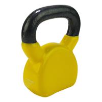 Tunturi Vinyl Kettlebell l 6KG l geel