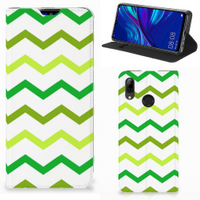 Huawei P Smart (2019) Hoesje met Magneet Zigzag Groen - thumbnail