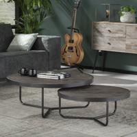 Salontafel 'Rosamund' Set van 2 stuks, Ø90cm