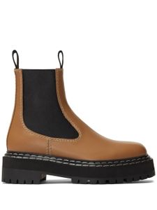 Proenza Schouler bottines chelsea à semelle crantée - Marron