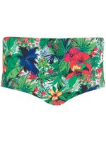 Amir Slama short de bain à fleurs - Vert