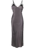 Patrizia Pepe V-neck sleeveless midi dress - Gris