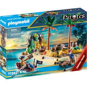 Pirates - Piratenschateiland met skelet Constructiespeelgoed