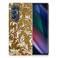 Siliconen Hoesje OPPO Find X3 Neo Barok Goud