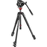 Manfrotto Nitrotech N12 Video Head w/CF Twin Leg Tripod MS, MVKN12TWINMC (w/CF Twin Leg Tripod MS 100/75mm)