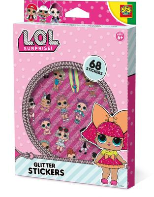 SES Creative L.O.L. surprise sticker 68 stuks SES Creative L.O.L. surprise sticker 68 stuks