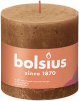 Bolsius shine rustiekkaars 100/100 spice brown