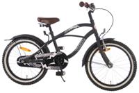 Volare Black Cruiser 18 Inch 27 cm Jongens Terugtraprem Matzwart