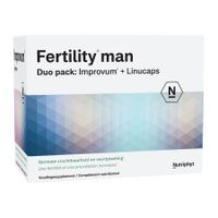 Nutriphyt Fertility Man Voedingssupplement Vruchtbaarheid Duo Pack Improvum + Linucaps