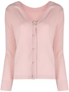 Paule Ka cardigan en cachemire à col v - Rose