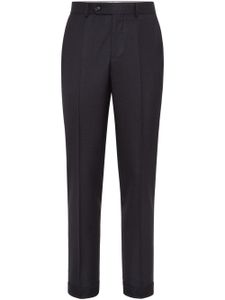 Brunello Cucinelli pantalon de tailleur à motif pied-de-poule - Gris