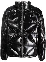 Philipp Plein veste matelassée à effet de brillance - Noir - thumbnail