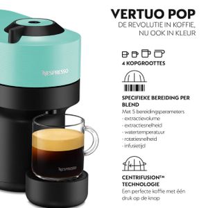 Krups Vertuo Pop Coconut Aqua Mint koffiecupmachine XN9204